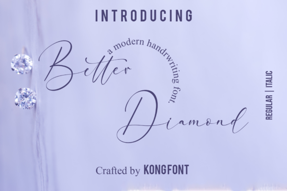 Better Diamond: A Playful Script Font for Modern Designs