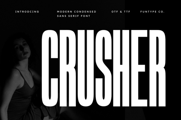 Crusher: The Bold Modern Sans Serif for High-Impact Design
