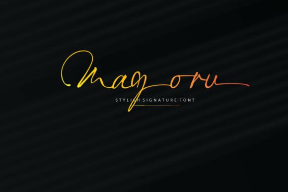 Discover Magoru: The Elegant Signature Font for Your Designs