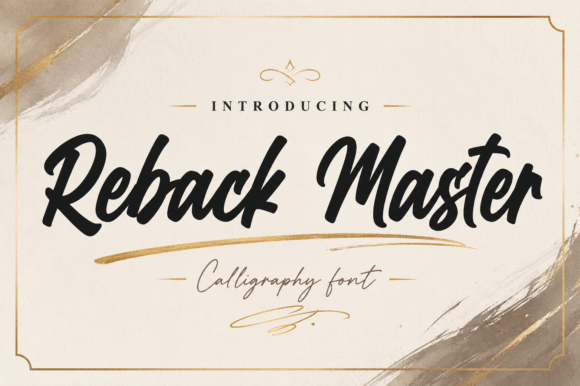 Discover Reback Master: Bold Handwritten Script Font