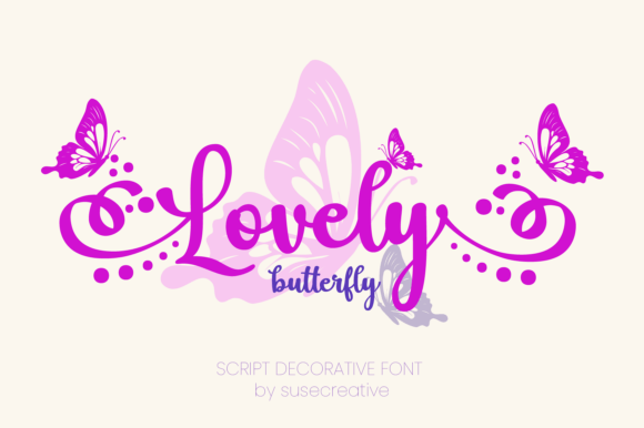 Discover the Whimsical Elegance of Lovely Butterfly Script