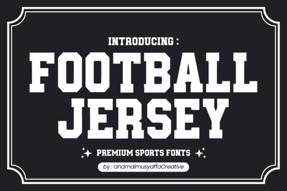 Football Jersey Font: Bold Style for Sports Design