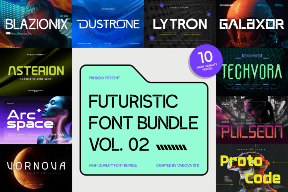Futuristic Bundle Vol.02: A Bold Font Collection