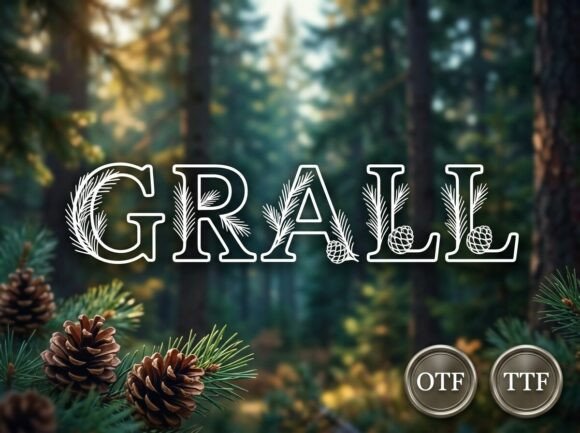 Grall: A Stunning Decorative Display Font for Bold Designs
