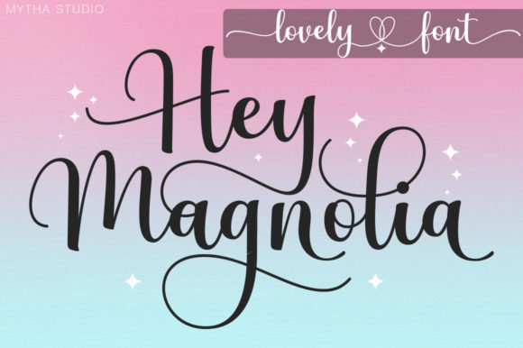 Hey Magnolia: A Handwritten Font for Creative Projects