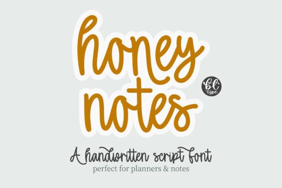Honey Notes: A Sweet and Smooth Handwritten Script Font