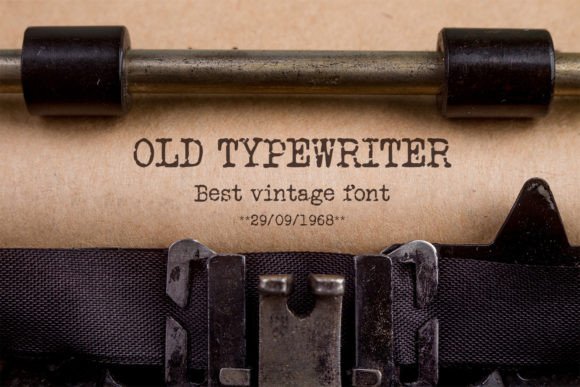 Old Typewriter: A Charming Typeface for Vintage Projects