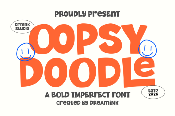 Oopsy Doodle: Bold Handmade Display Font