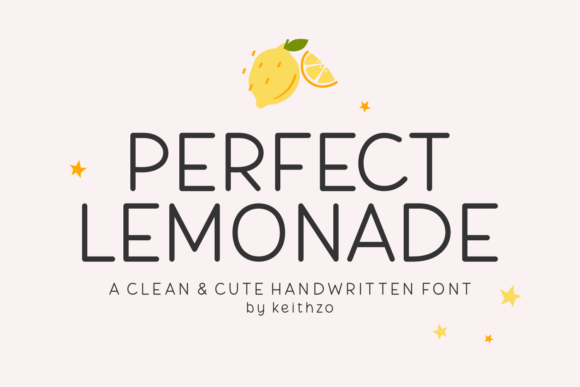Perfect Lemonade: A Cheerful Handwritten Font