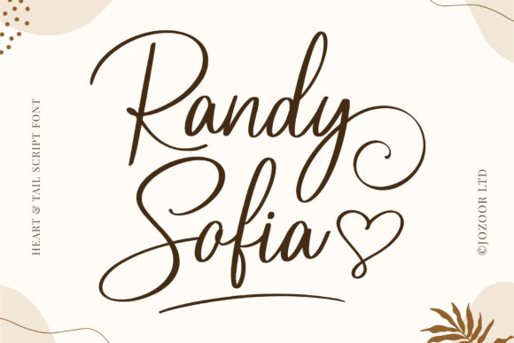 Randy Sofia: A Sweet Calligraphy Typeface for Elegant Designs