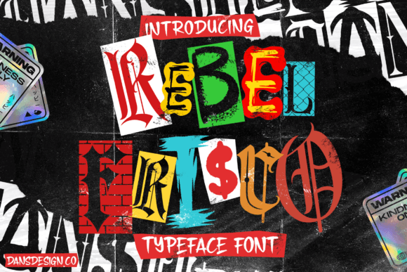 REBEL FRISCO: Bold Graffiti Urban Y2k Display Font