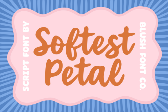 Softest Petal: A Warm, Bubbly Script Font for Playful Designs