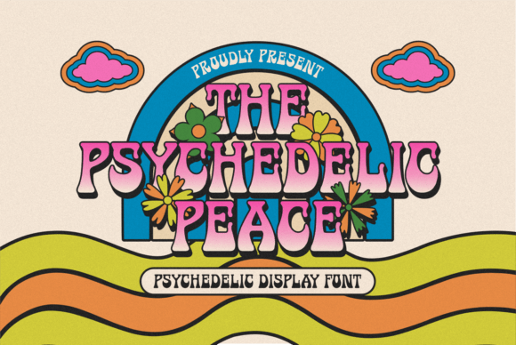 The Psychedelic Peace: A Groovy Retro Display Font