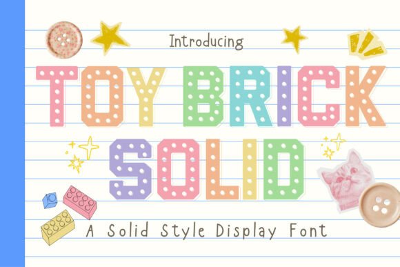 Toy Brick Solid: A Playful Sans Serif Font for Creative Projects